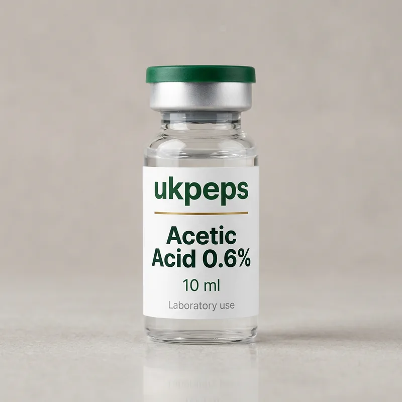 Acetic acid 0.6% 10 ml vial, UKPeps, research use only