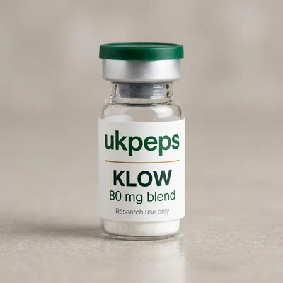 KLOW 80 mg (BPC-157 + TB-500 + GHK-Cu + KPV) vial, UKPeps, research use only