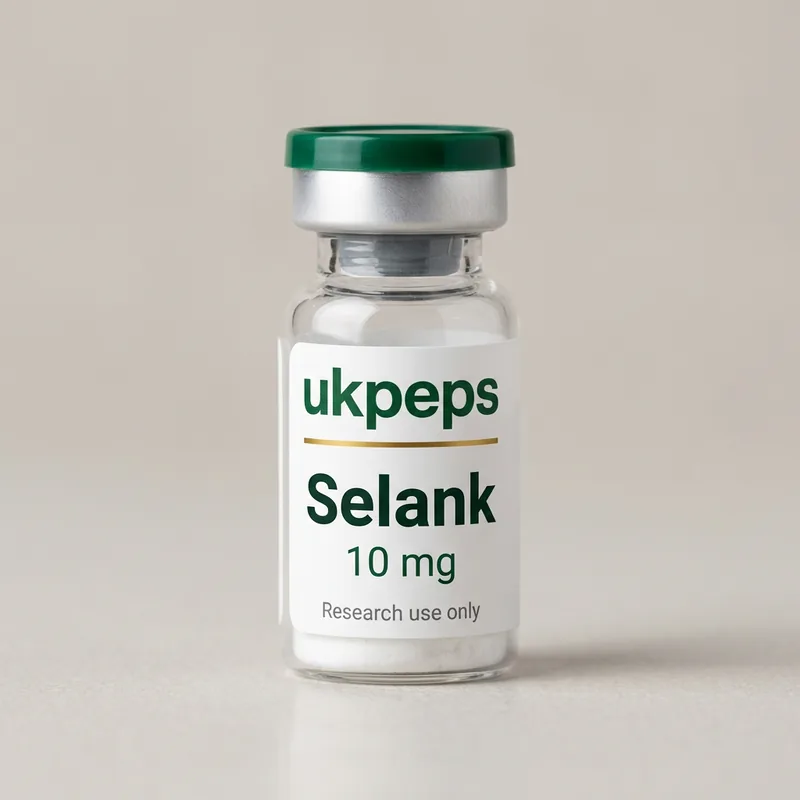 Selank 10 mg vial, UKPeps, research use only