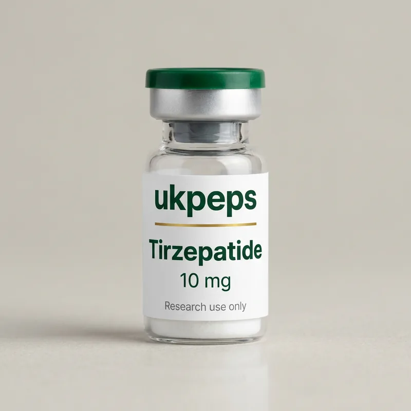 Tirzepatide 10 mg vial, UKPeps, research use only